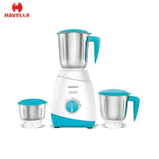 Havells ASPRO 600W Mixer Grinder 3 SS Jars Blue