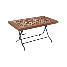 Caino Dinner Table 6 Seat S/L Print Knot EB