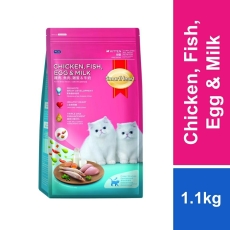 SmartHeart Kitten Cat Food Chicken, Fish, Egg & Milk 1.1 kg