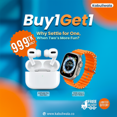 Airpods 2nd Generation & Smart watch (Combo Offer)