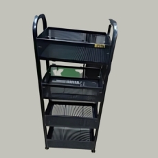 3 Rack Kitchen Trolly (Black)
