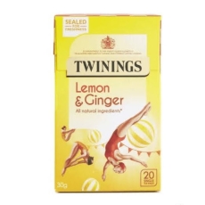 Twinings Lemon & Ginger Tea (20 teabags, Country of Origin UK)
