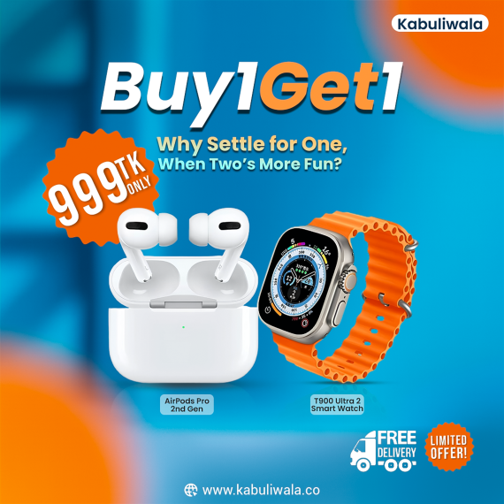 Airpods 2nd Generation & Smart watch (Combo Offer)