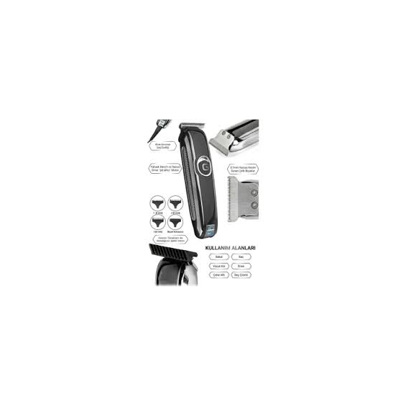 Geemy GM-6050 Hair & Beard Trimmer For Men, 2 image