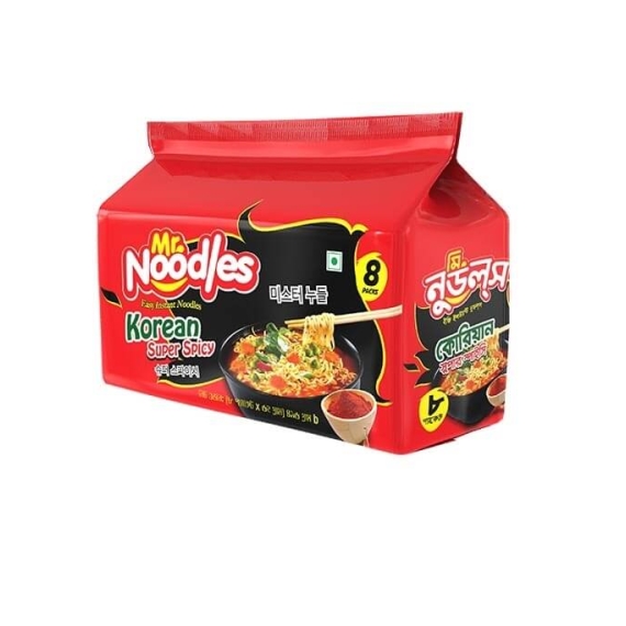 Mr. Noodles Korean Super Spicy(62gX8pcs)Famly Pk